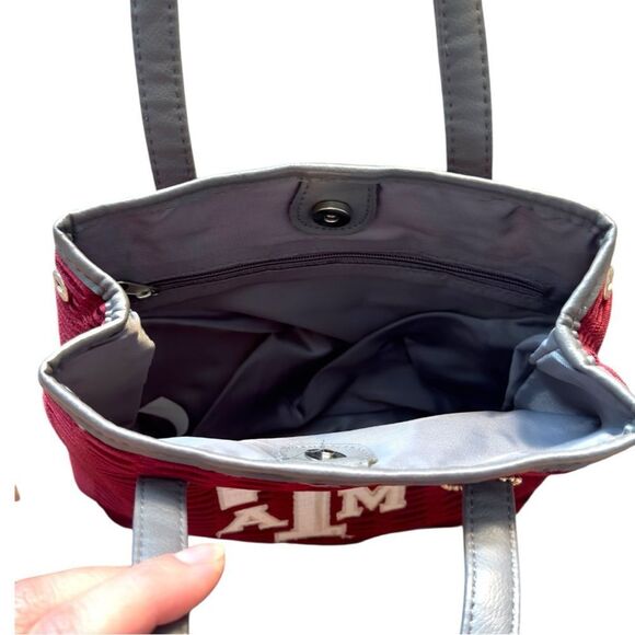 NWOT Texas A&M Aggies Wavy Striped Tatum Tote Bag by Alan Stuart - Picture 4 of 9